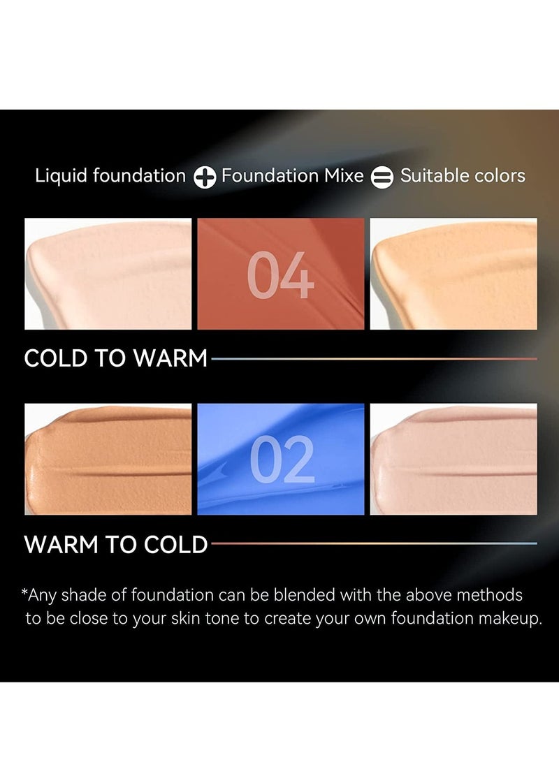 SYOSI Blue Foundation Blue Pigment Mixer Corrector Foundation Shade Adjuster Smooth and Light Blends Easily with Foundation Warm to Cold Cruelty-free - Image 2