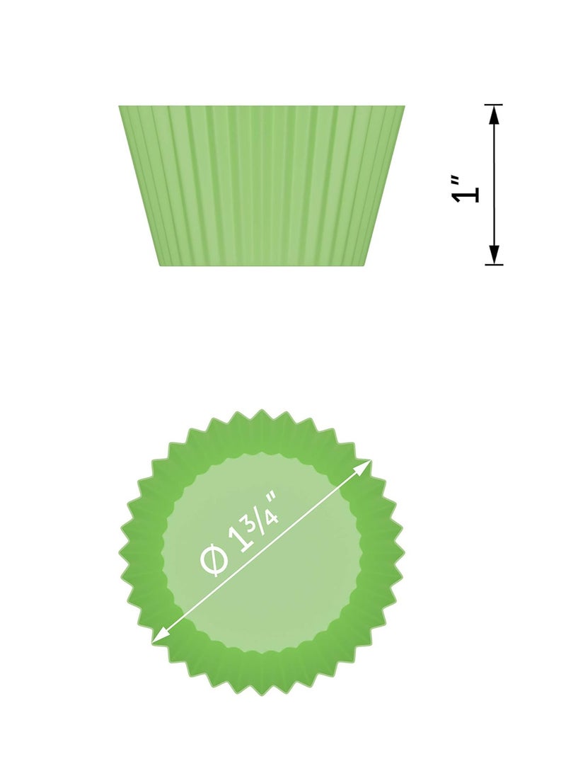 Bakerpan - Bakerpan Silicone Mini Cupcake Holders, Mini Cupcake Liners, Pastry & Dessert Cups, 24 Pack (Multi) - Image 1