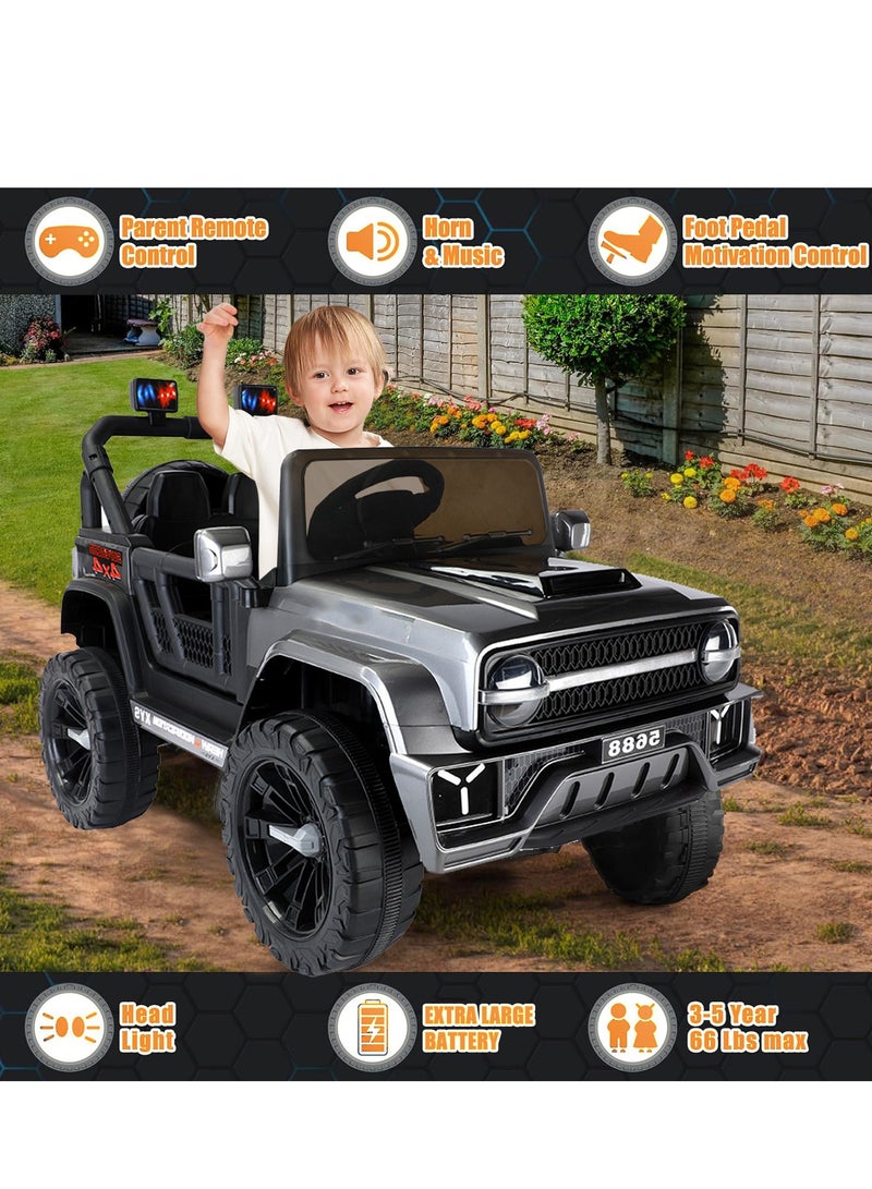 رايتشر سيارة كهربائية للأطفال بمقعدين وجهاز تحكم عن بعد - Image 5