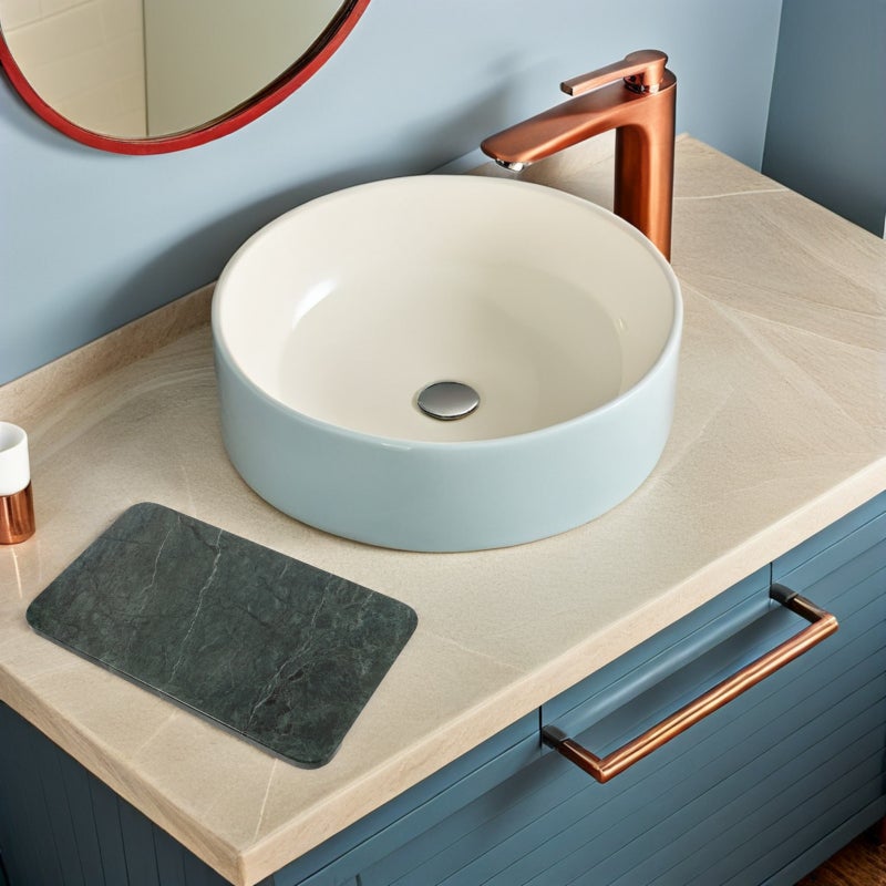 Rectangle Marble Tray: Bathroom Countertop Organizer Plate - Vanity Natural Stone Organizer For Skincare Perfume - Easy To Clean And Maintain - Image 4