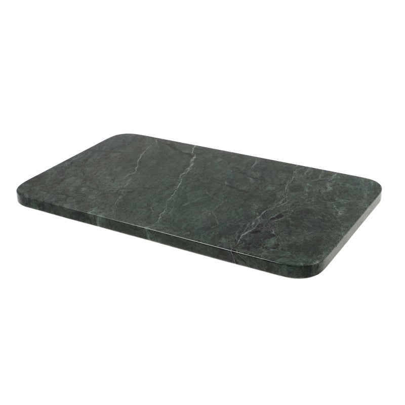 Rectangle Marble Tray: Bathroom Countertop Organizer Plate - Vanity Natural Stone Organizer For Skincare Perfume - Easy To Clean And Maintain - Image 1