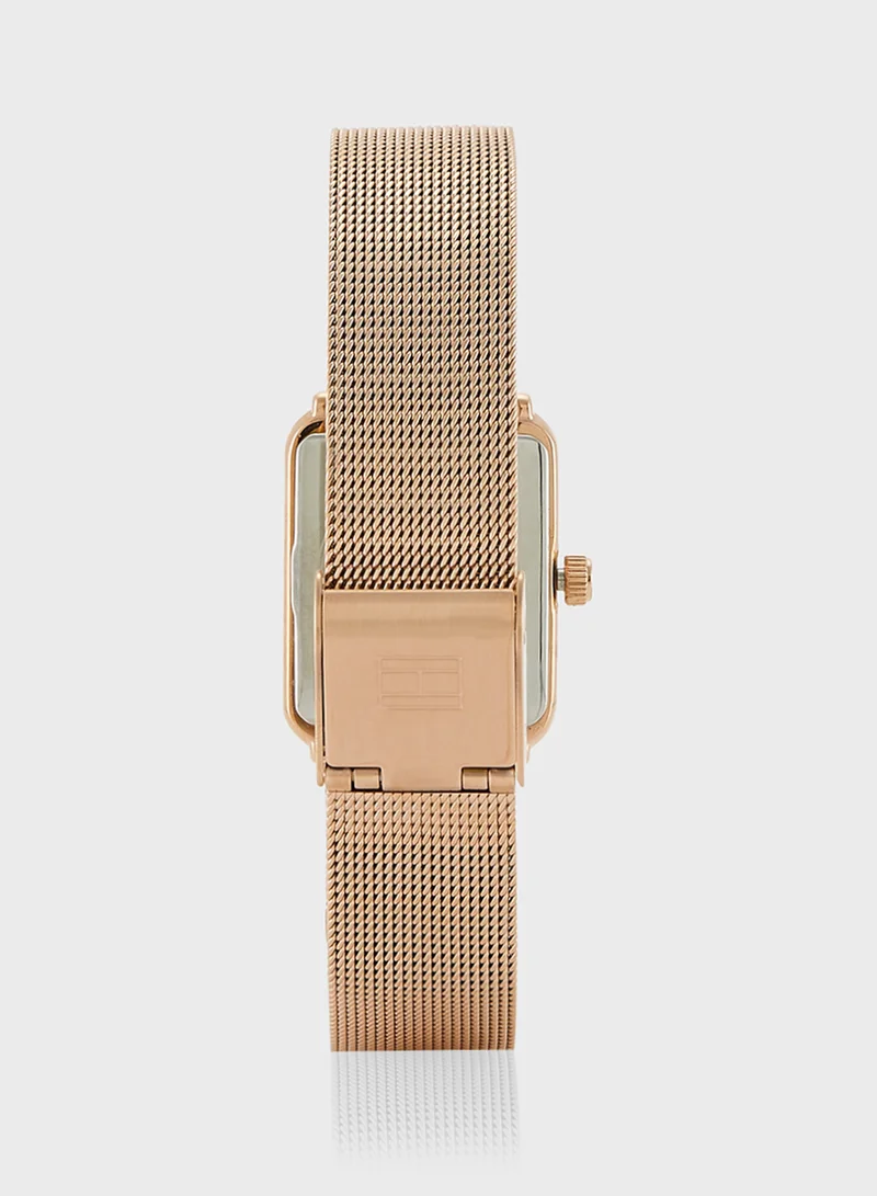 TOMMY HILFIGER Tea Twist Mesh Strap Analog Bracelet Watch