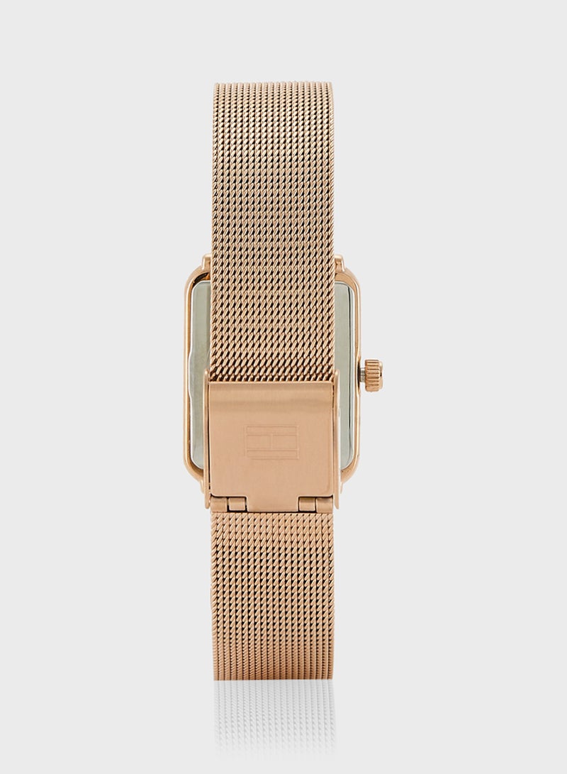 TOMMY HILFIGER Tea Twist Mesh Strap Analog Bracelet Watch  - Image 4