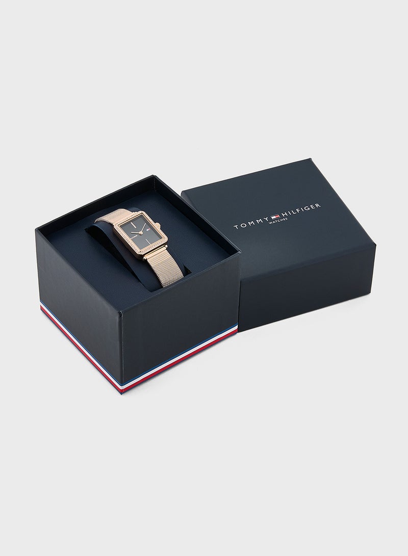 TOMMY HILFIGER Tea Twist Mesh Strap Analog Bracelet Watch  - Image 5