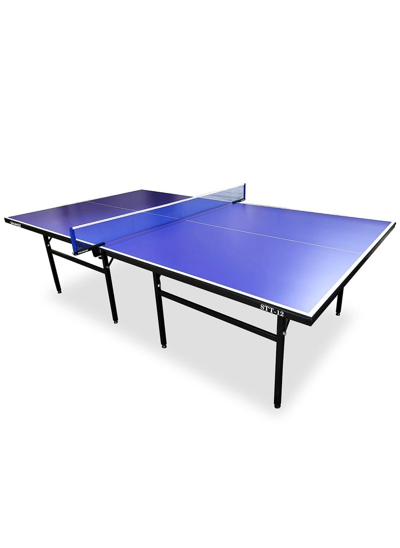 Sparnod Fitness STT-12 Indoor Table Tennis Table | 12mm MDF Top with UV Protection | Rust-Proof Steel Frame | Foldable Design  - Image 1