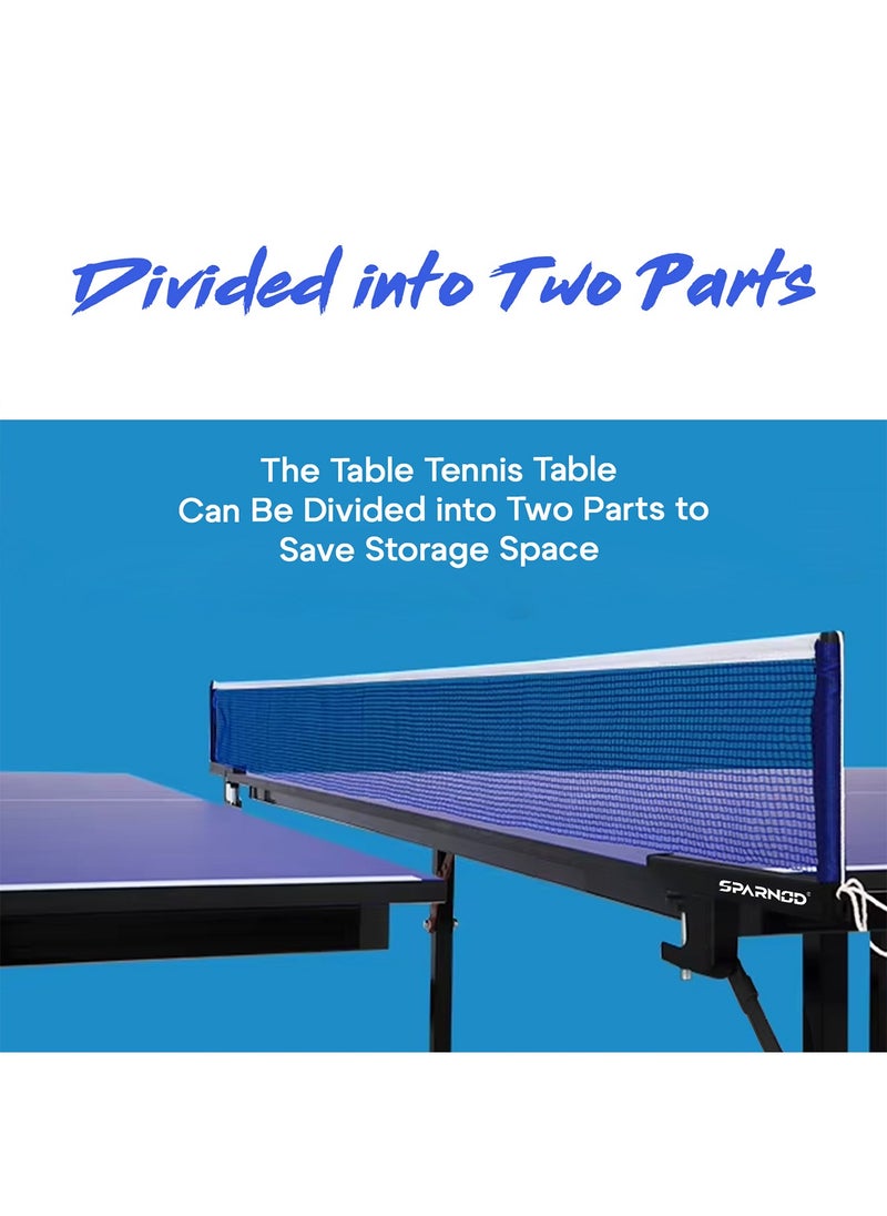 Sparnod Fitness STT-12 Indoor Table Tennis Table | 12mm MDF Top with UV Protection | Rust-Proof Steel Frame | Foldable Design  - Image 3
