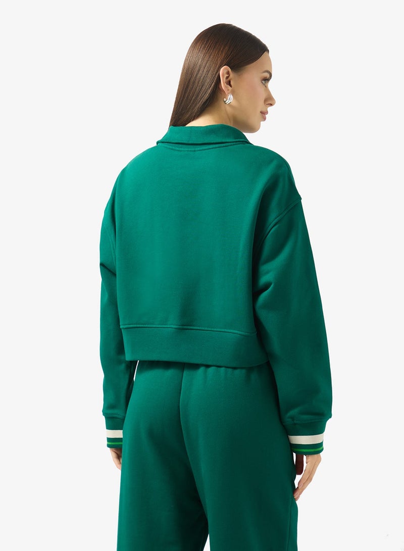 Calvin Klein Sports 1/4 ZIP SWEATER WITH RIB GRAPHIC - Image 2