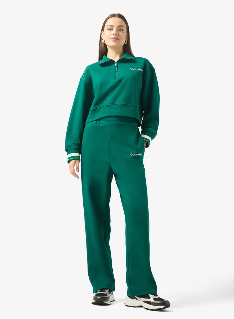 Calvin Klein Sports 1/4 ZIP SWEATER WITH RIB GRAPHIC - Image 4