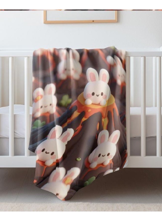 عام بطانية رقيقة من الفانيلا الكرتونية للأطفال والرضع (دافئة ومريحة، ومناسبة للنوم والألعاب) 70 سم * 100 سم - Image 5