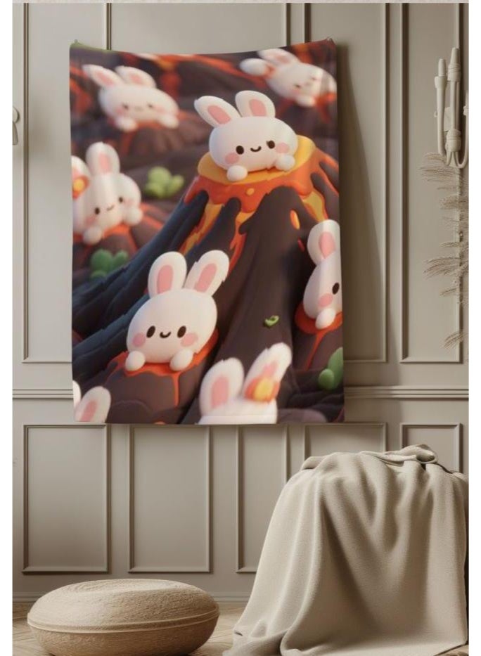 عام بطانية رقيقة من الفانيلا الكرتونية للأطفال والرضع (دافئة ومريحة، ومناسبة للنوم والألعاب) 70 سم * 100 سم - Image 4