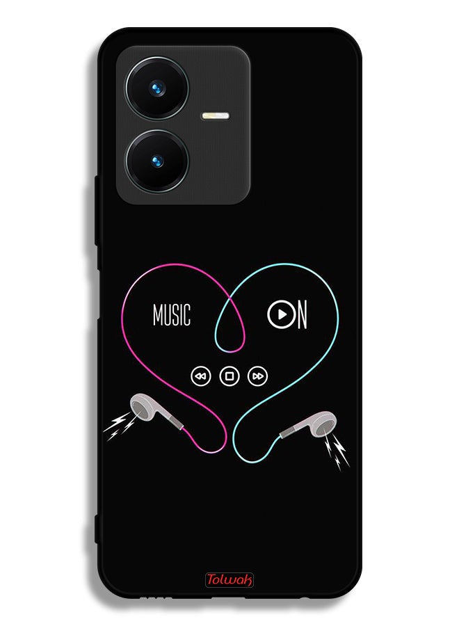 Tolwak Vivo Y22 Protective Case Cover Music On - Image 1