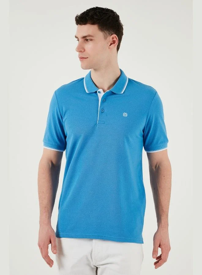 Buratti Cotton Slim Fit Striped Detail Buttoned Polo Collar 5-Pack Men's T-Shirt 5902118S5