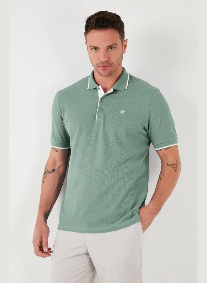 Buratti  Buratti Cotton Slim Fit Striped Detail Buttoned Polo Collar 5-Pack Men's T-Shirt 5902118S5 for Men | Best Price UAE