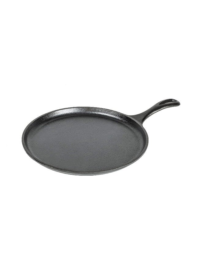 LODGE L9Og3 Griddle Pre-Seasoned Round Pan Perfect For Pancakes  Pizzas  And Quesadillas  Black  W 27.0 X H 3.8 X L 40.3 cm  Cast Iron  10.5 Inch  Pack Of 1  - Image 5