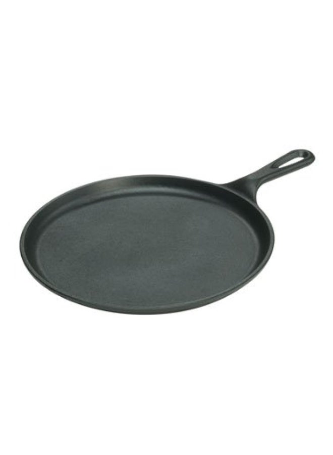 LODGE L9Og3 Griddle Pre-Seasoned Round Pan Perfect For Pancakes  Pizzas  And Quesadillas  Black  W 27.0 X H 3.8 X L 40.3 cm  Cast Iron  10.5 Inch  Pack Of 1  - Image 4
