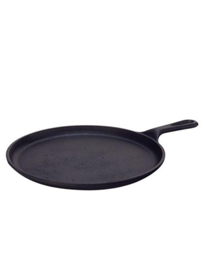 LODGE L9Og3 Griddle Pre-Seasoned Round Pan Perfect For Pancakes  Pizzas  And Quesadillas  Black  W 27.0 X H 3.8 X L 40.3 cm  Cast Iron  10.5 Inch  Pack Of 1  - Image 2
