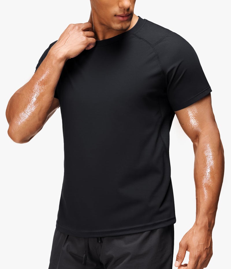 Junlan Sauna Shirt for Men -Waist Trainer Vest Gym Top for Running & Training(Black,X-Large) - Image 4