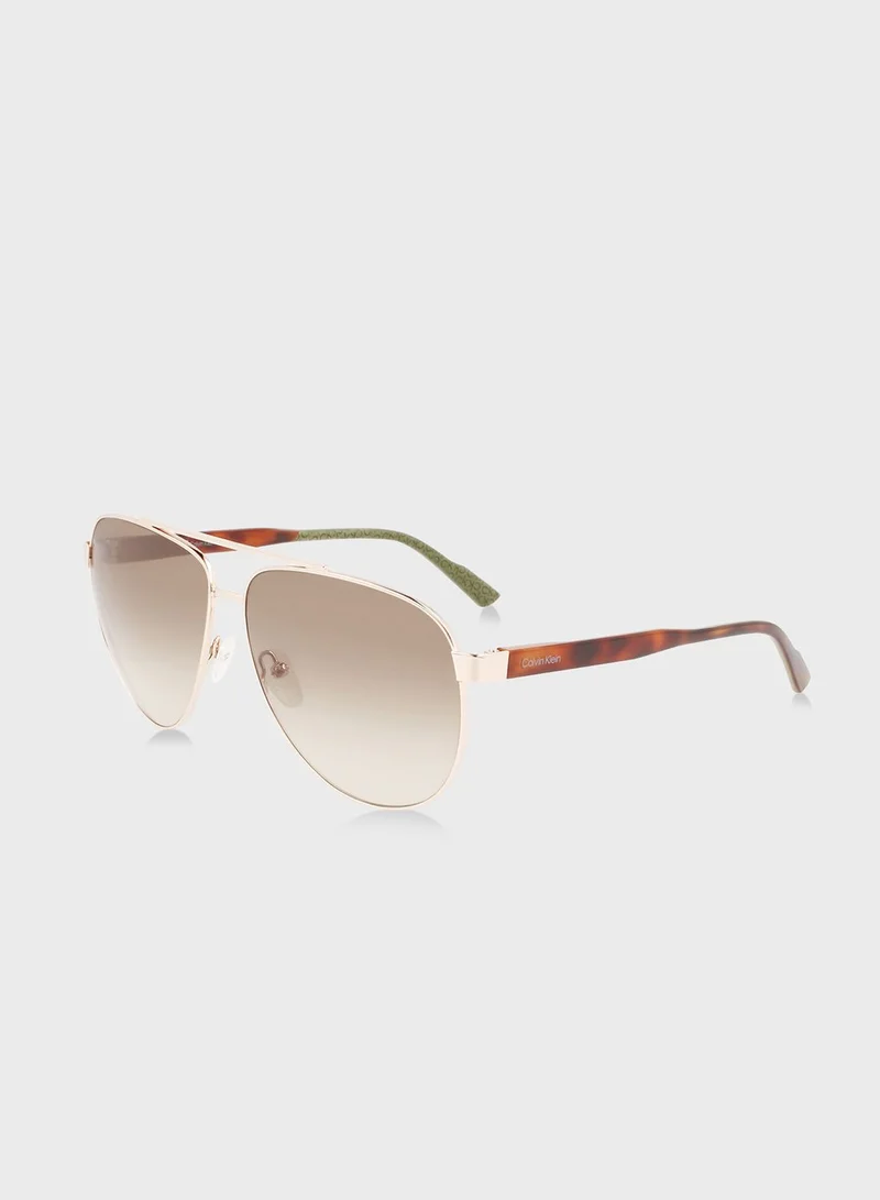 CALVIN KLEIN Aviator Sunglasses