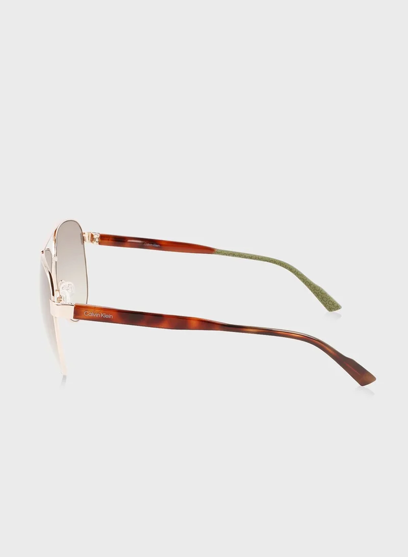CALVIN KLEIN Aviator Sunglasses