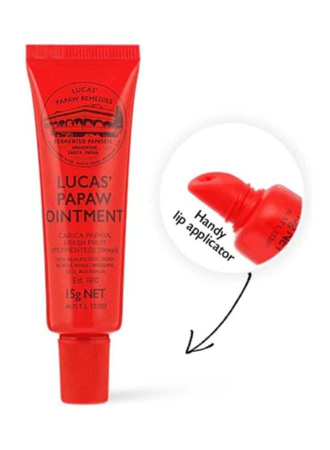 Lucas Papaw Ointment â€“ 15g Tube with Lip Applicator â€“ Multi-Purpose Balm for Chapped Lips, Minor Burns, Sunburn, Cuts, Insect Bites, and Diaper Rash â€“ Made in Australia - Image 4