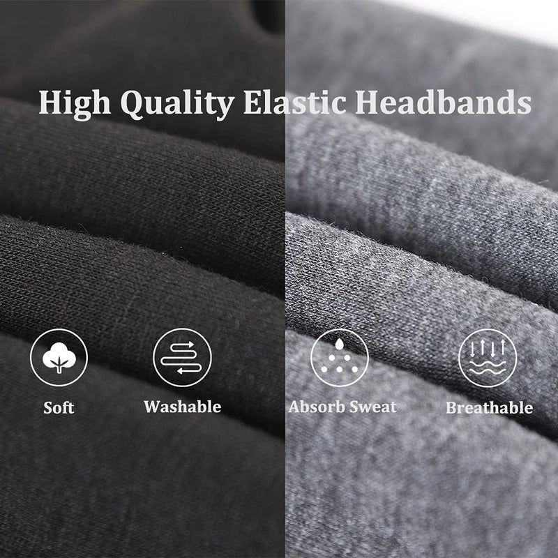Kachanaa 8 Packs Wide Headbands for Women's Hair,Non Slip Soft Elastic Large African Bandeau Hair Bands Makeup Yoga Workout Running Sweat Hair Wraps Fashion Hair Accessories - Image 3