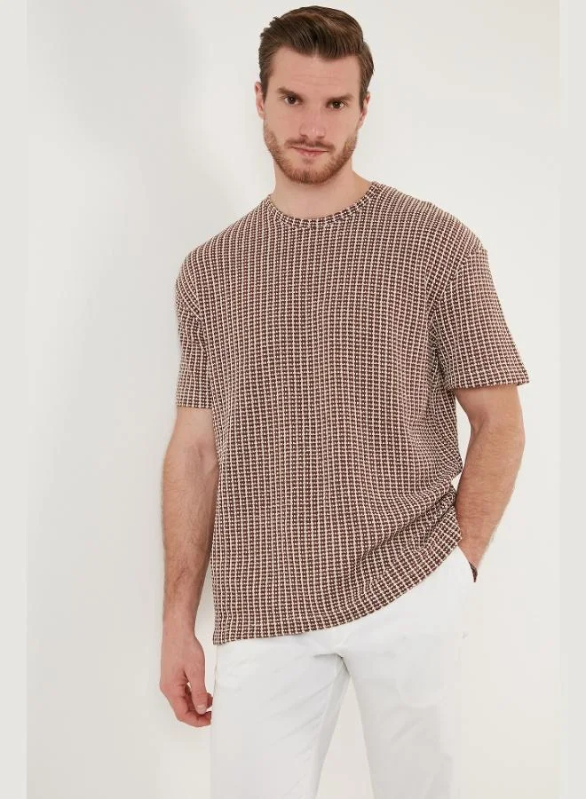 Buratti Cotton Regular Fit Crew Neck T-Shirt Men's T-SHIRT CF24S218033