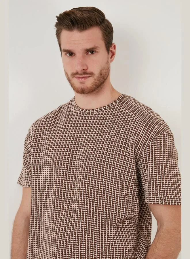 Buratti  Buratti Cotton Regular Fit Crew Neck T-Shirt Men's T-SHIRT CF24S218033 for Men | Best Price UAE