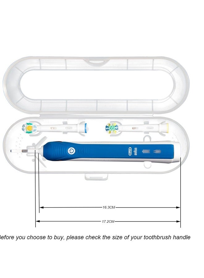 Travel Electric Toothbrush Case, Electric Toothbrush Holder Cover, Anti Bacterial Portable Hard Plastic Toothbrush Store Box Bag Fits Pro 1000, Pro 2000, Pro 3000 (2 Pack) - Image 3