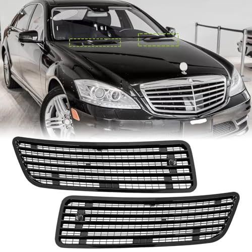 MATMACRO Left Right Front Hood Bonnet Grill Vent For Mercedes Benz W221 S550 Hood Air Vent Grille Cover 2007-2013 2218800205 2218800305 - Image 1