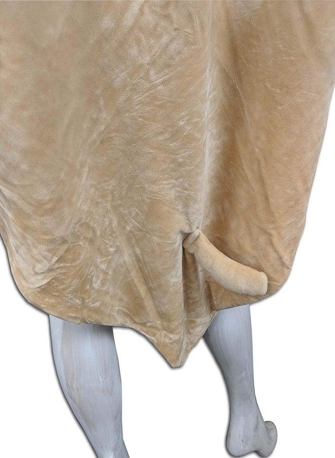 Pillowtex Super Soft Wearable Hooded Animal Blankets for Kids - Brown Dog - Image 5