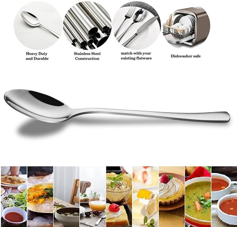 KUMOOM Demitasse Espresso Spoons,12-piece Mini Coffee Tiny Stainless Steel Spoons Bistro Small Spoons for Dessert, Tea, Appetizer(4.7Inch)… - Image 3
