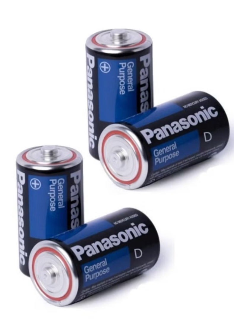 Panasonic 4 Pieces General Purpose D Batteries