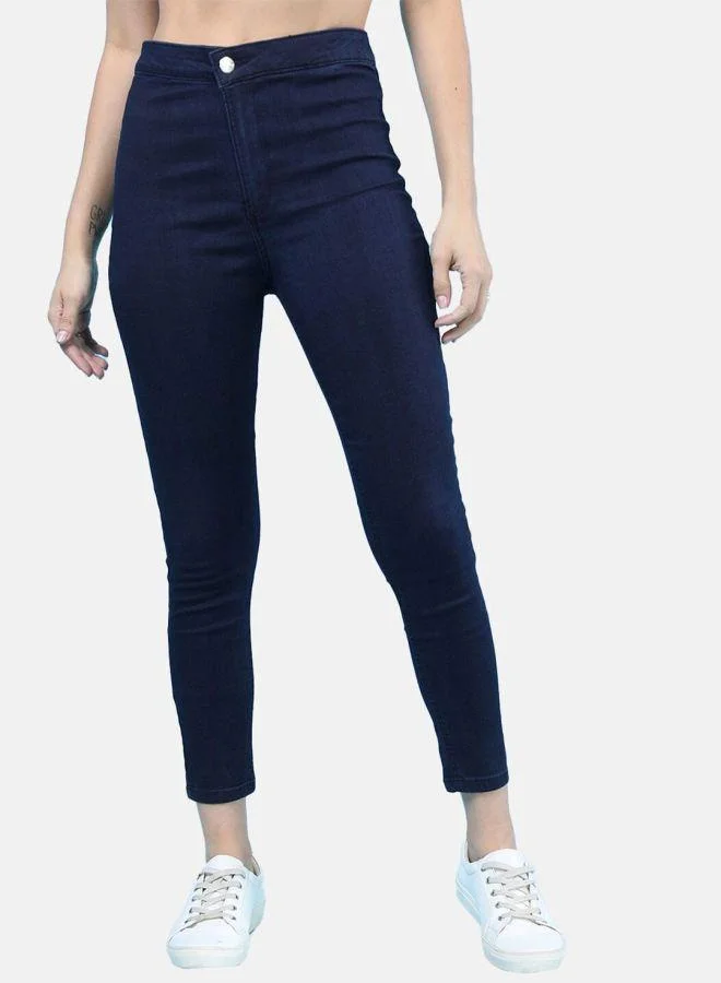 Freehand  Women Super Skinny Solid High-Rise Denim Jeggings for Women | Best Price UAE