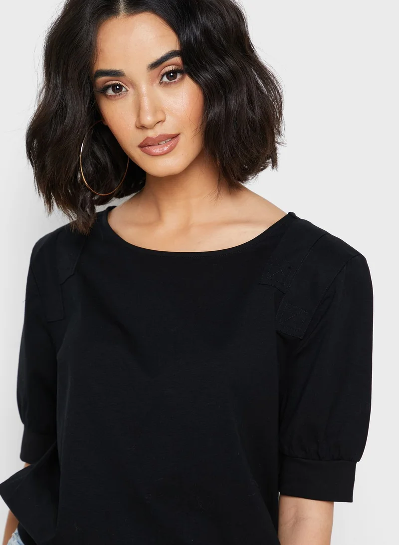 Reserved Balloon Sleeve Top