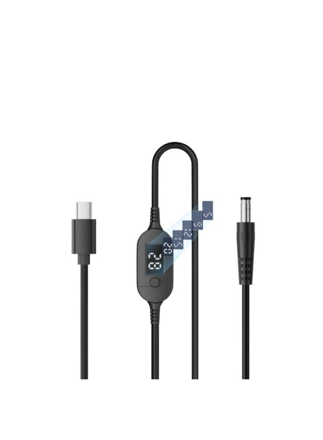 Type-c To Dc5525 Adjustable Charging Cable Dc Decoy Cable 140w Fast Charging Digital Display Laptop Power Cable - Image 5