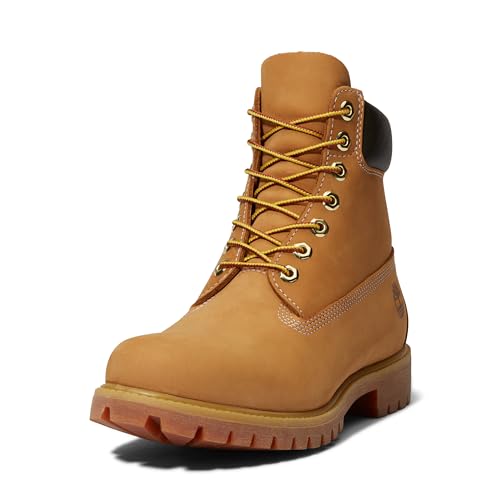 Timberland بوت تيمبرلاند للرجال بارتفاع 6 بوصات مقاوم للماء، قمح-جديد 2024، 8.5 متوسط - Image 1