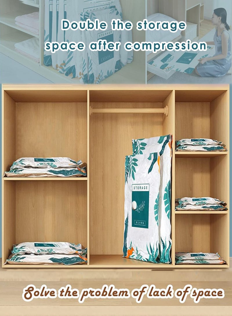 Premium Plastic Vacuum Seal Bag, Reusable Vacuum Storage Bags with Hand Pump, Vacuum Bags for Clothes, Mattress, Blanket, Duvets, Pillows, Quilt, Travel - Image 5