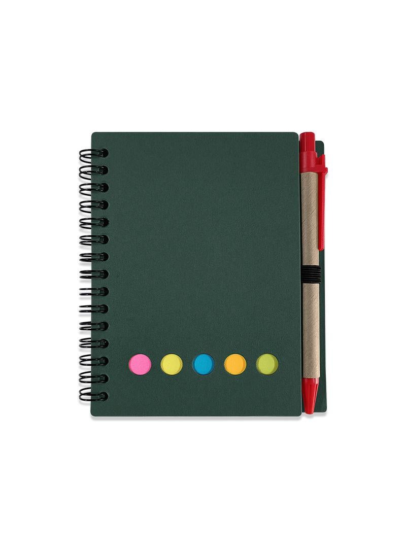Generic 4 Pcs Coil Notebook With Sticky Note Paper And Pen Student Office Notebook Creative Exercise Notebook（The Color Of The Pen Is Random）  - Image 2