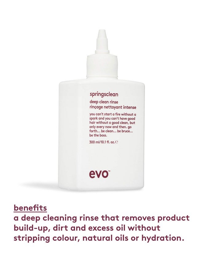 EVO Springsclean Shampoo Deep Cleansing & Gentle Moisturizing For Natural Shiny Soft Curly & Wavy Hair 300Ml / 10.1Fl.Oz  - Image 3