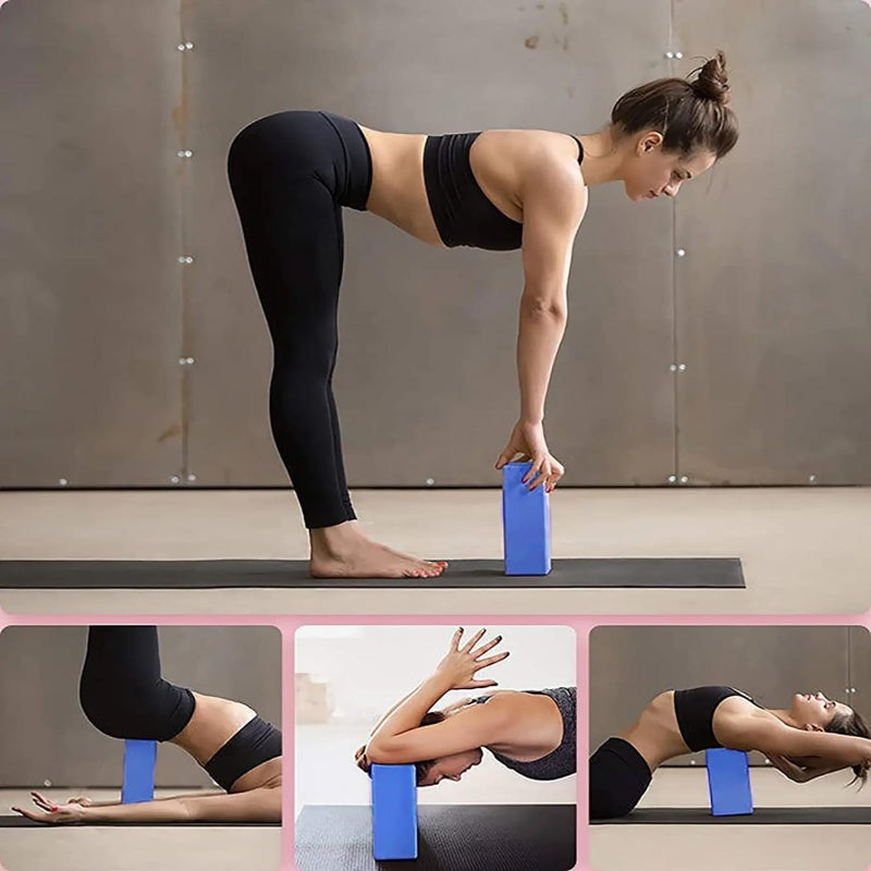Mbkhfll (Pink-2 Pack) Yoga Block - Supportive Latex-Free Eva Foam - Soft Non-Slip Surface With Beveled Edges For Yoga  Pilates  Meditation - Yoga Accessories For Stability  Balance  Deepen Stretches - Image 5