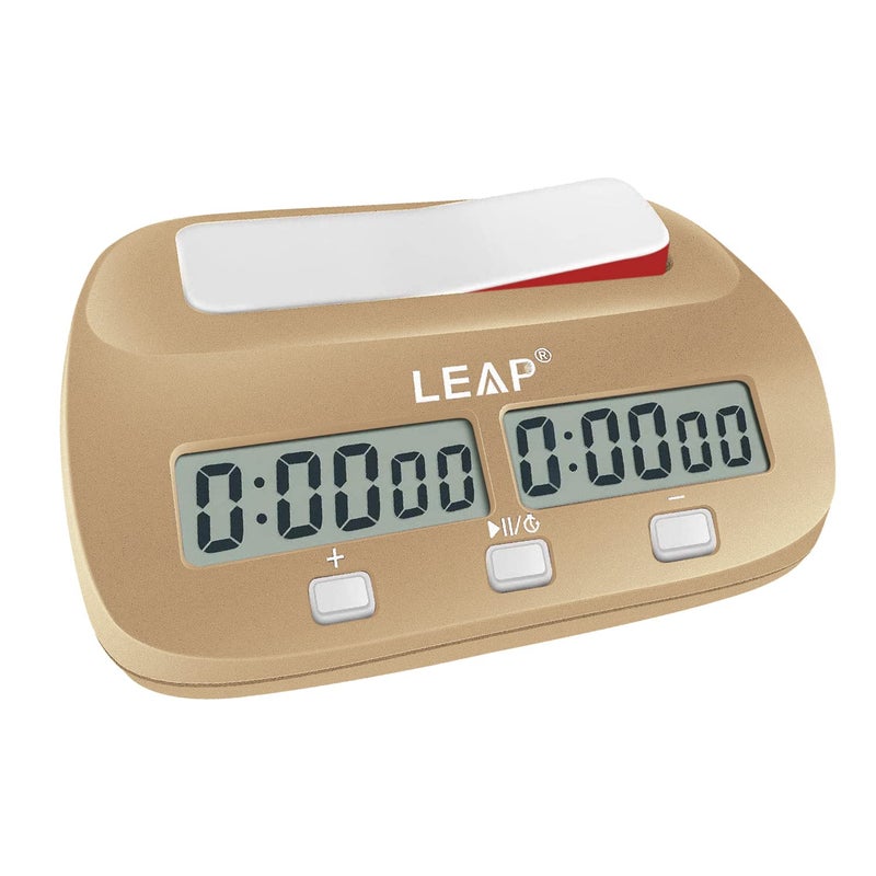 LEAP Digital Chess Clock Professional Timer with Alarm Function Golden - Image 2