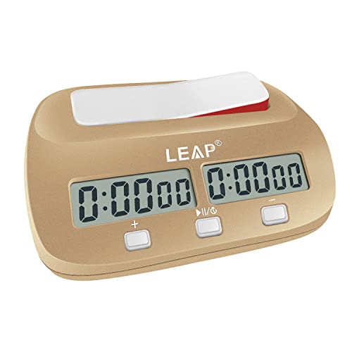 LEAP Digital Chess Clock Professional Timer with Alarm Function Golden - Image 1