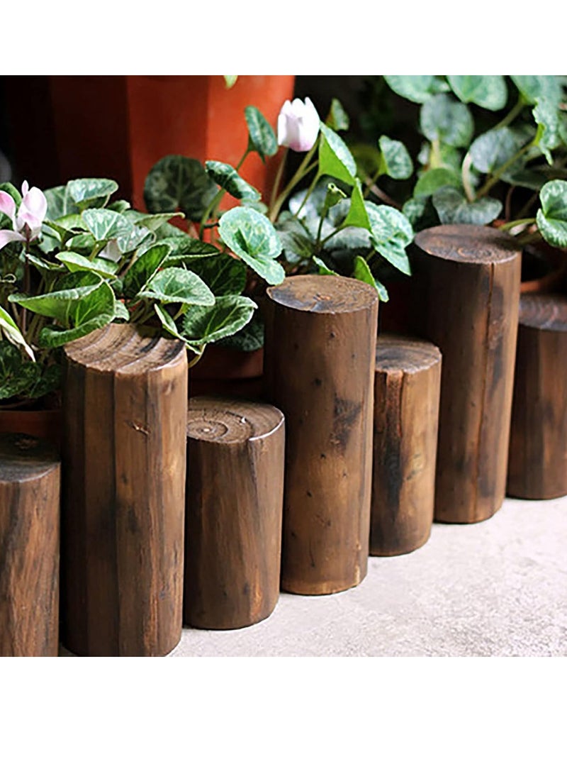 FFD Wooden Garden Border Fence – Flexible & Durable Wood Edging for Lawn, Landscape, Patio, Yard, Flower Bed, & Tree Fencing – Ideal for Outdoor Decor 90x6x20cm - Image 1