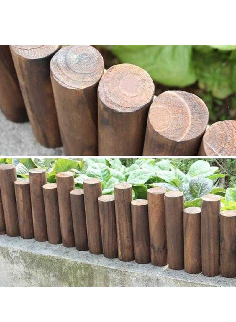 FFD Wooden Garden Border Fence – Flexible & Durable Wood Edging for Lawn, Landscape, Patio, Yard, Flower Bed, & Tree Fencing – Ideal for Outdoor Decor 90x6x20cm - Image 4