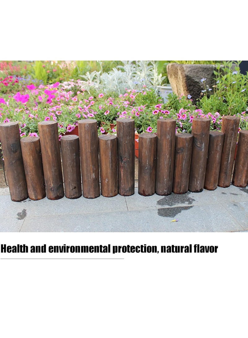 FFD Wooden Garden Border Fence – Flexible & Durable Wood Edging for Lawn, Landscape, Patio, Yard, Flower Bed, & Tree Fencing – Ideal for Outdoor Decor 90x6x20cm - Image 5