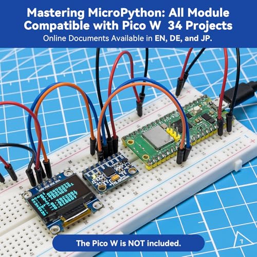 SunFounder Universal Maker Sensor Kit Compatible with Arduino Mega 2560/Uno R3/R4 Minima/WiFi Nano, Raspberry Pi 5/4B/3B+/Zero 2 W/, Pico W, ESP32, C++, Python, MicroPython, Beginners & Engineers - Image 4
