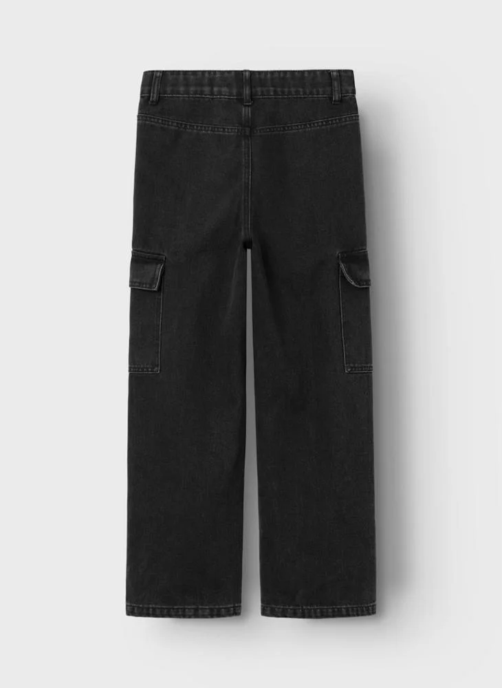 NAME IT Kids Wide Cargo Jeans