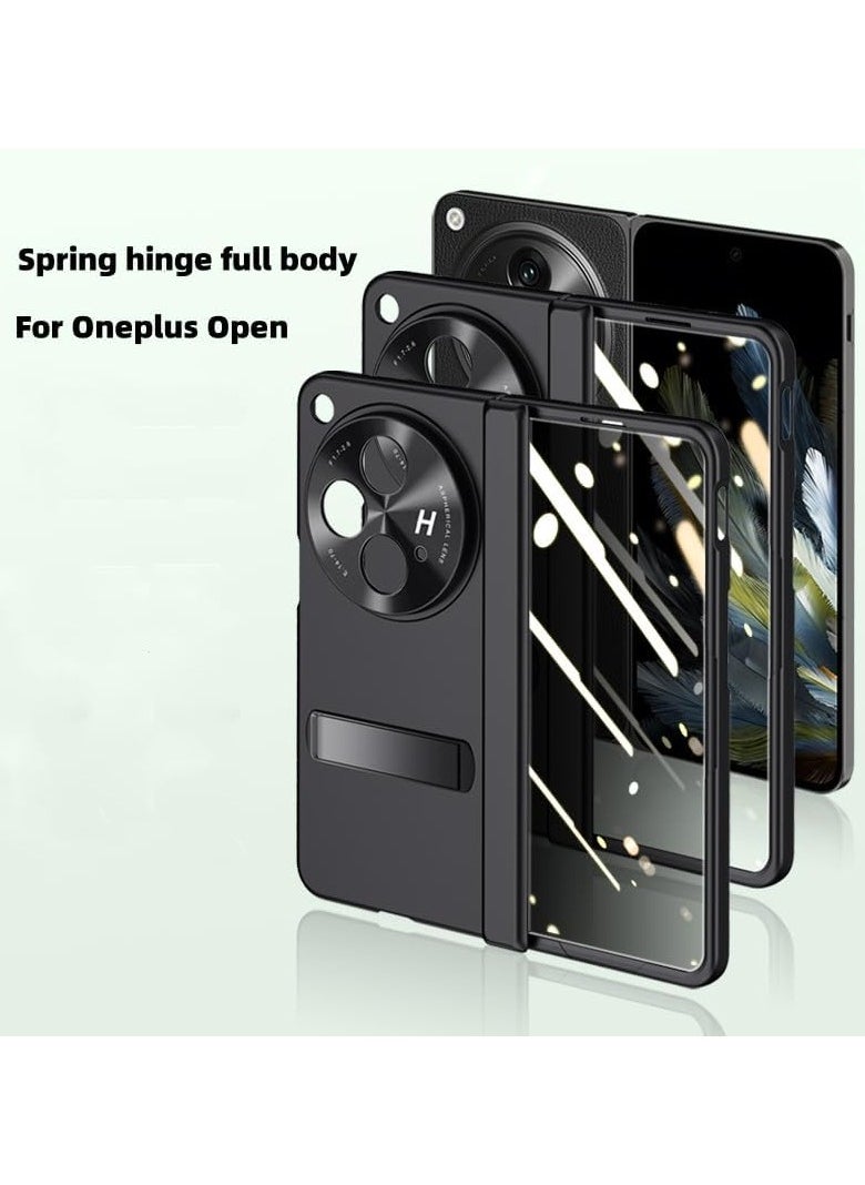Generic - Oneplus Open/OPPO Find N3 Case: Full Body Hinge Protection Slim Case - Lightweight Sleek Stylish Protective Phone Kickstand Cover with Screen Protector - Image 1