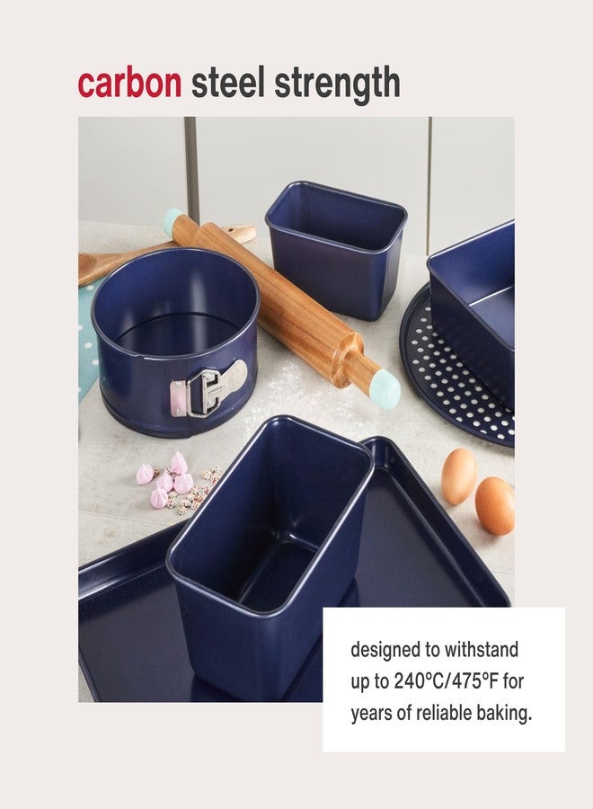 Zyliss E980196 Non-Stick Loose Base Round Sandwich Tin | 23cm/9in | Carbon Steel | Dark Blue | Cake Tin/Baking Tin/Bakeware/Cake Mould | Dishwasher Safe | 5 Year Guarantee - Image 5