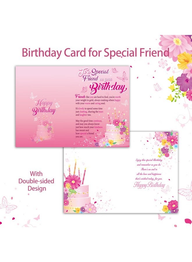HOWAF Birthday Card For Friend To A Special Friend Birthday Greeting Cards With Best Friend Keychain With Gift Bags Special Friend Birthday Gift Cards Good Friend Cards Good Friends Key Chain  - Image 3
